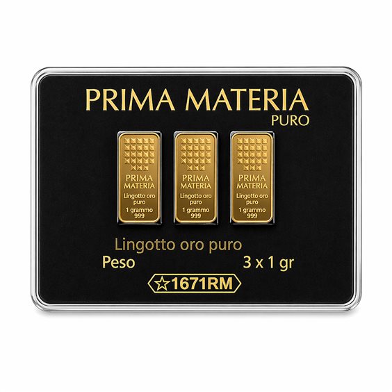 Ingot PRIMA MATERIA in Gold PMG3GR - PMG3GR